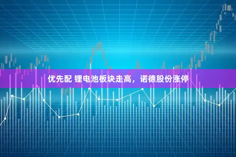 优先配 锂电池板块走高，诺德股份涨停